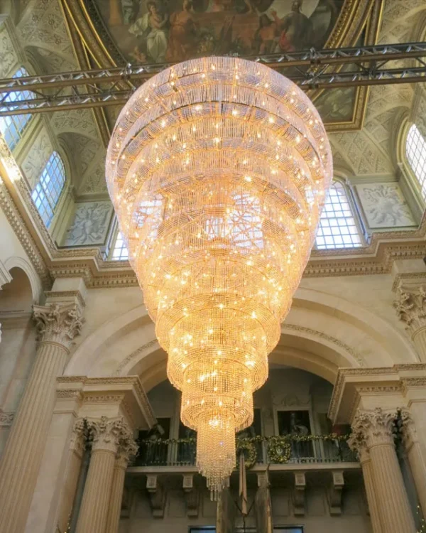 Sérénade Empire Crystal Grand Chandelier in gold