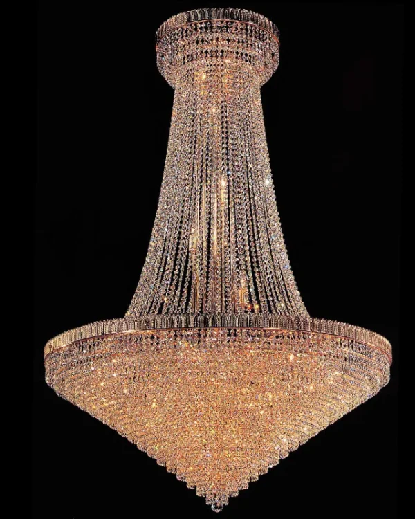 Vendôme Empire Crystal Grand Chandelier, 47" in gold