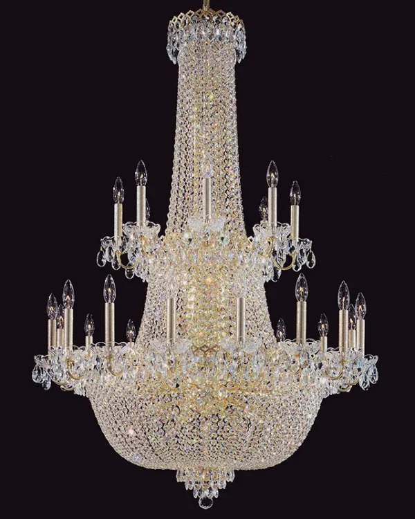 Vendôme Empire Crystal Grand Chandelier, 51" in gold
