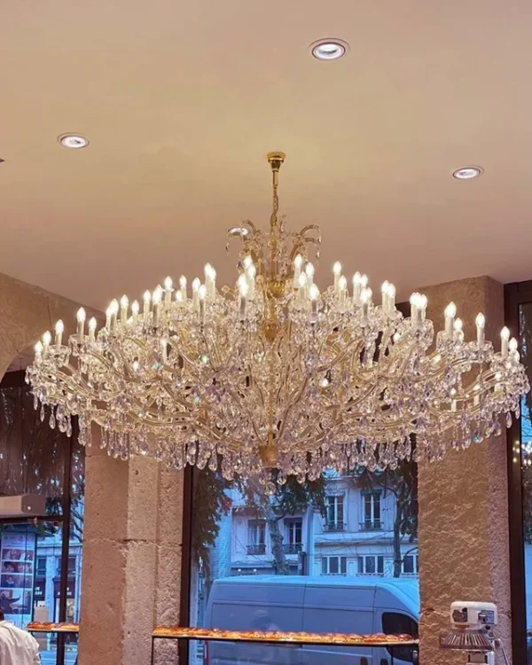 Augarten Maria Theresa Grand Chandelier, 87" in gold