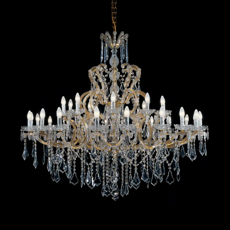 Bastide Maria Theresa Grand Chandelier, 57" in gold