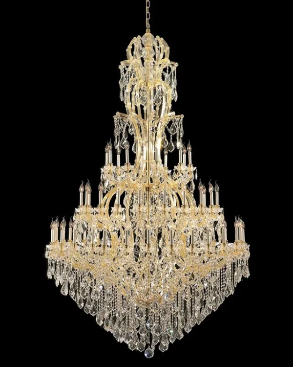 Belvedere Maria Theresa Grand Chandelier, 65" in gold