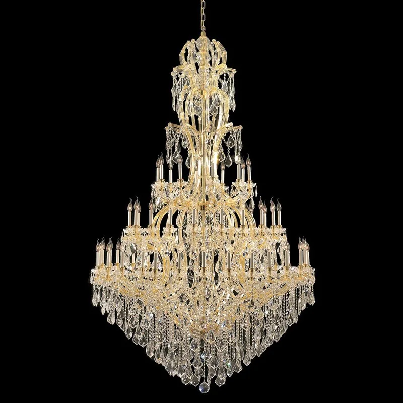 Belvedere Maria Theresa Grand Chandelier, 65" in gold