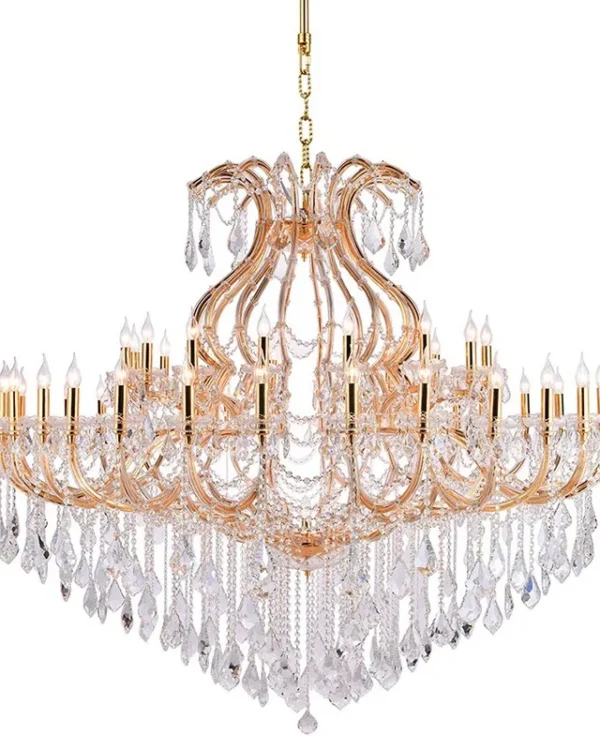 Belvedere Maria Theresa Grand Chandelier, 71" in gold