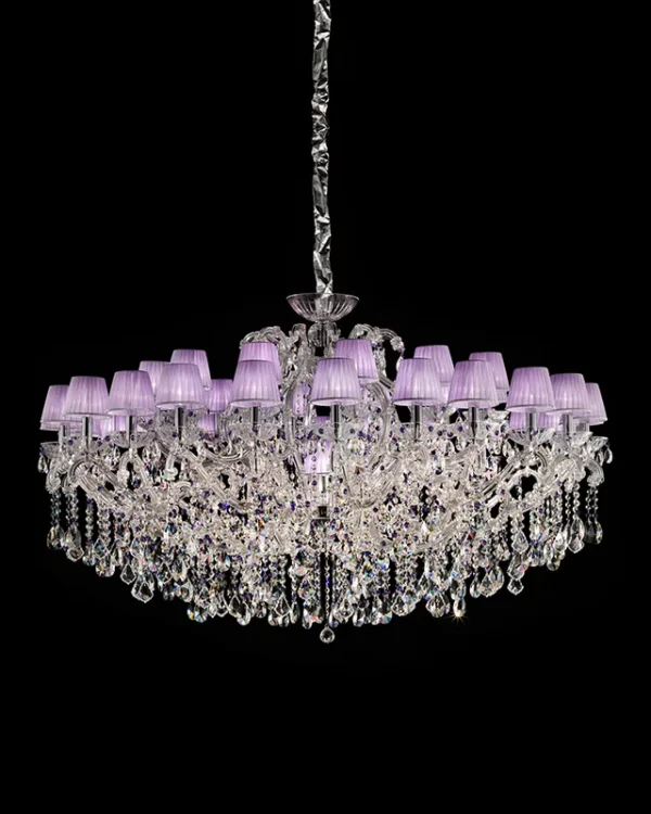 Esterházy Maria Theresa Grand Chandelier, 65" in polished chrome