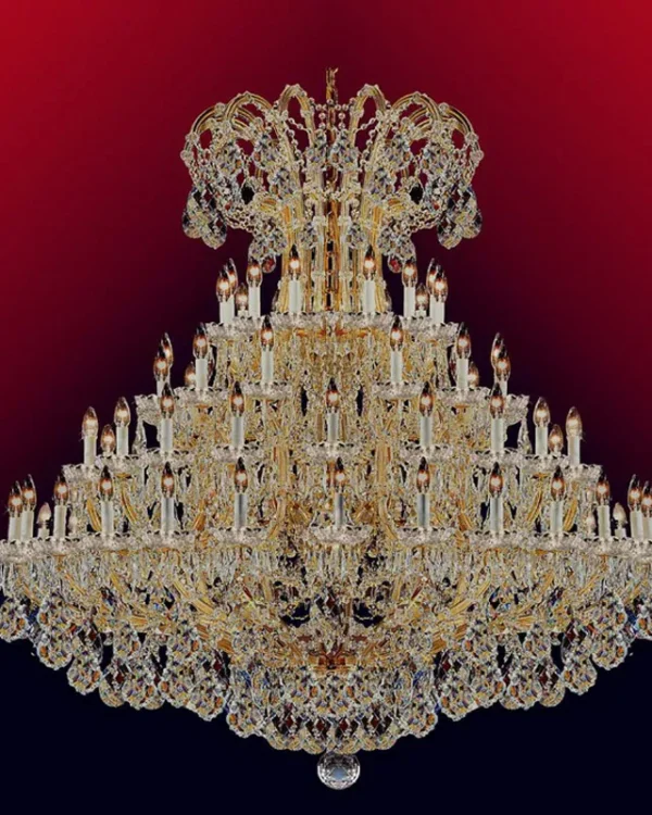 Mirabell Maria Theresa 24-Light Grand Chandelier, 59" in gold