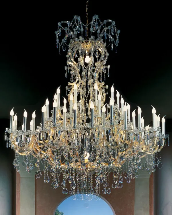 Mirabell Globe Maria Theresa Grand Chandelier, 69" in gold