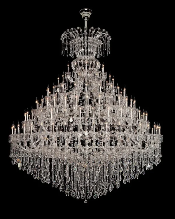 Palffy Maria Theresa Grand Chandelier, 104" in polished chrome