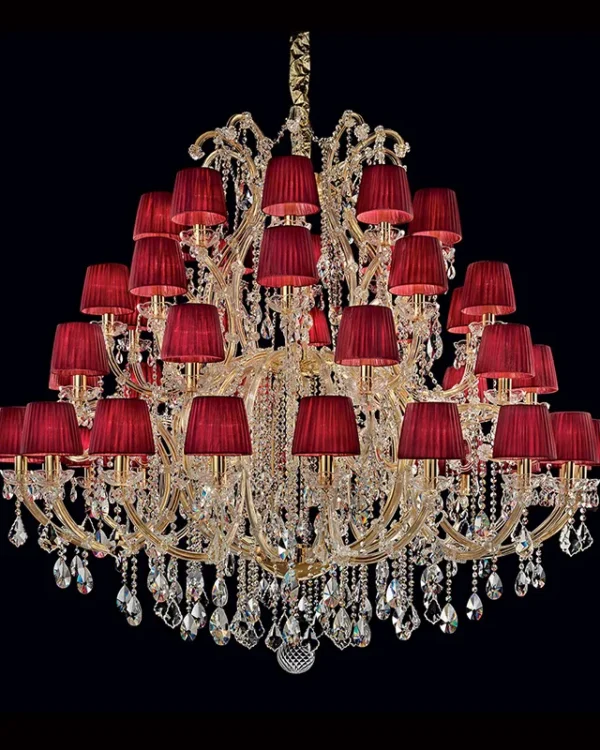 Rivière Maria Theresa Grand Chandelier, 63" in gold