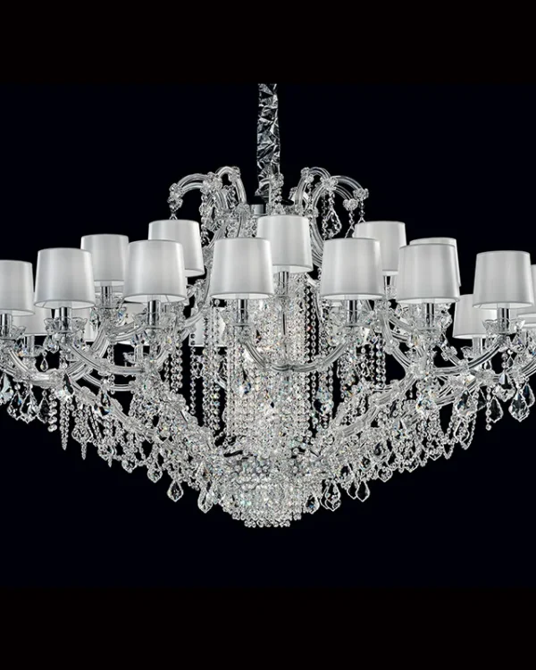 Rivière Maria Theresa Grand Chandelier, 66" in polished chrome
