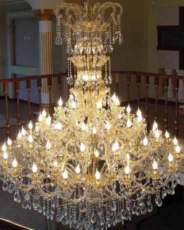 Scintille Maria Theresa Grand Chandelier, 71" in gold