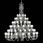 Marais Crystal Grand Chandelier, 98" in polished chrome