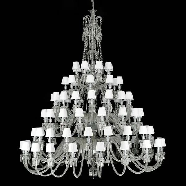 Marais Crystal Grand Chandelier, 98" in polished chrome