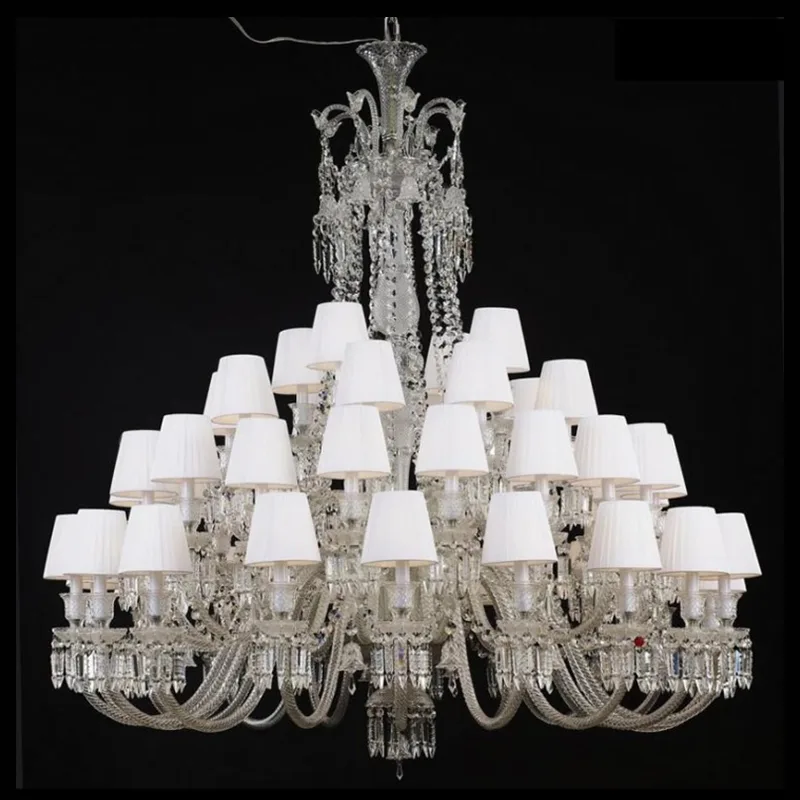 Opéra Crystal Grand Chandelier, 59" in polished chrome