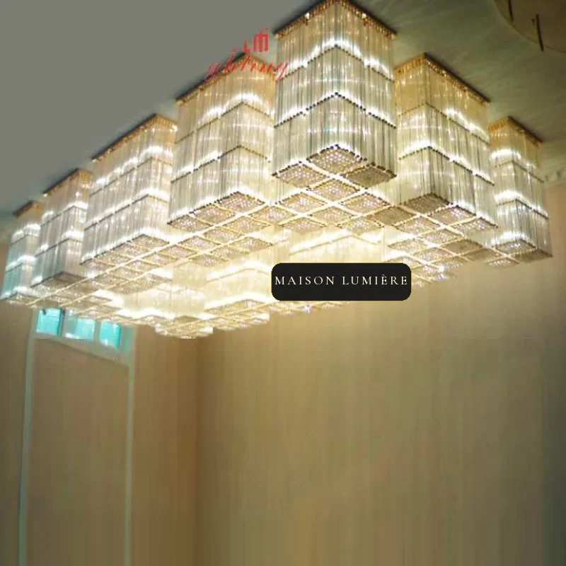 Atlas Linear Crystal Grand Chandelier, 177" in polished chrome