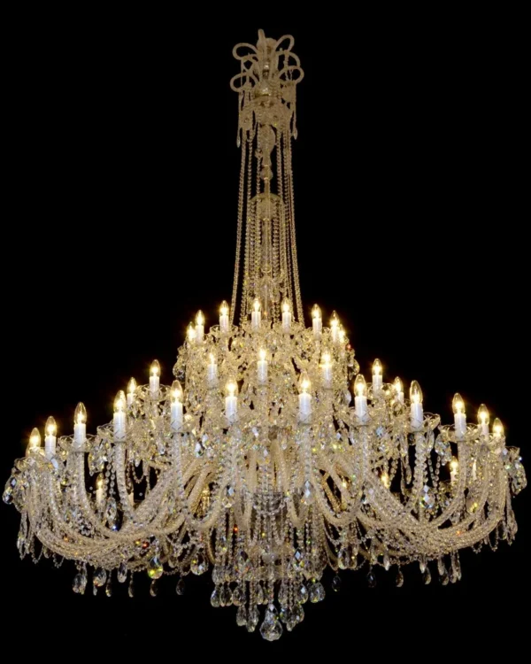 Couronne Crystal Grand Chandelier, 69" in polished chrome