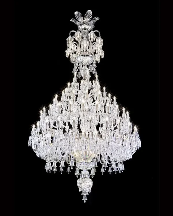 Couronne Crystal 108-Light Grand Chandelier, 79" in polished chrome