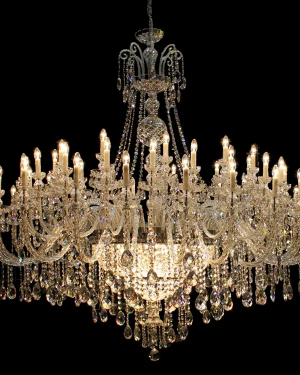 Couronne Crystal Grand Chandelier, 85" in polished chrome