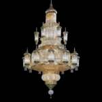 Grâce Crystal 104-Light Grand Chandelier, 87" in gold