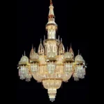 Grâce Crystal 136-Light Grand Chandelier, 94" in gold