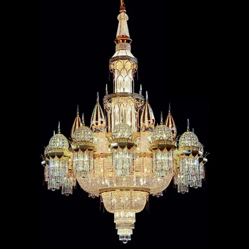 Grâce Crystal 136-Light Grand Chandelier, 94" in gold