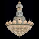 Grâce Crystal Grand Chandelier, 98" in gold