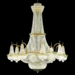 Grâce Crystal Grand Chandelier, 134" in gold