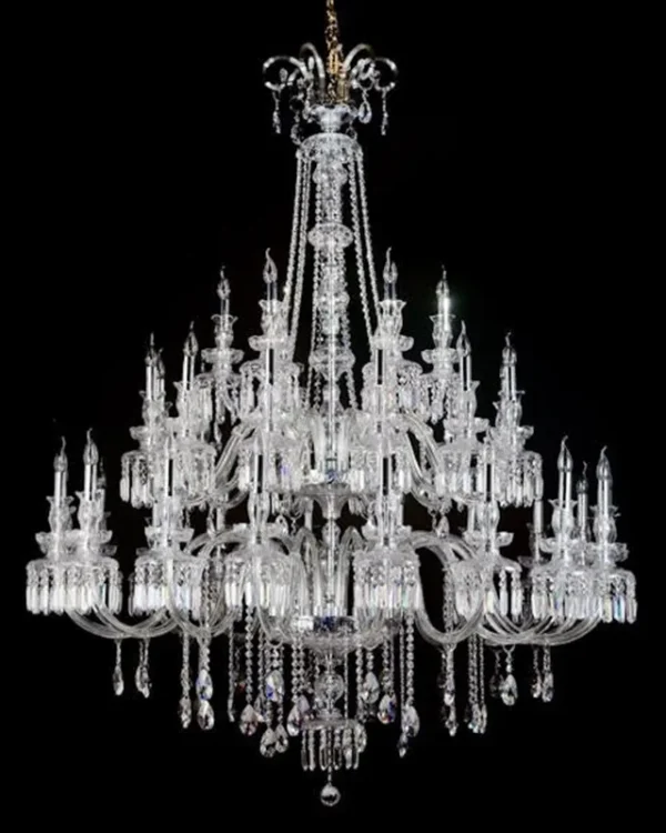 Majesté Crystal Grand Chandelier, 65" in polished chrome