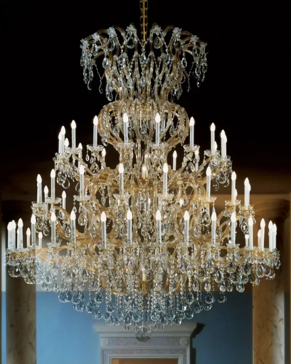 Mirabell Crystal Grand Chandelier, 83" in gold