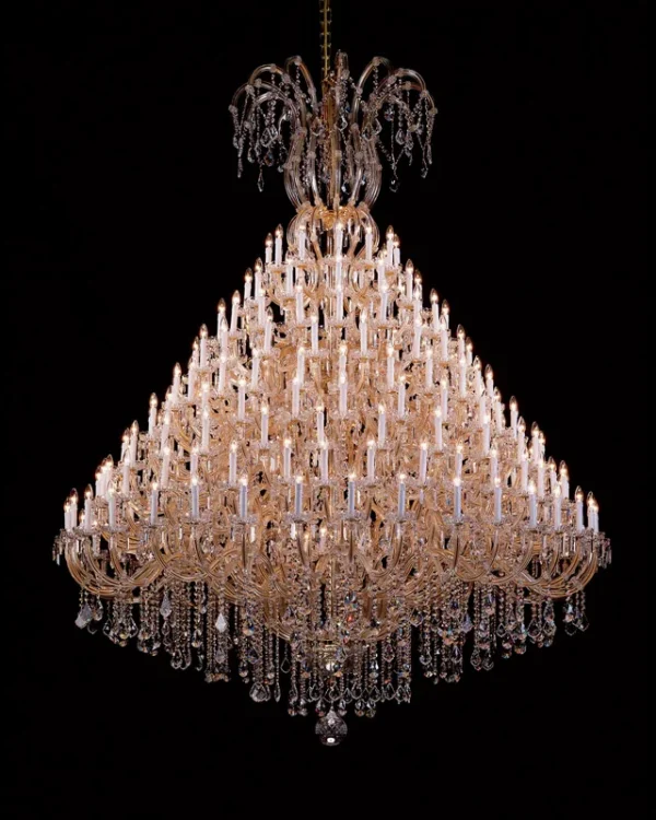 Mirabell Crystal Grand Chandelier, 114" in gold