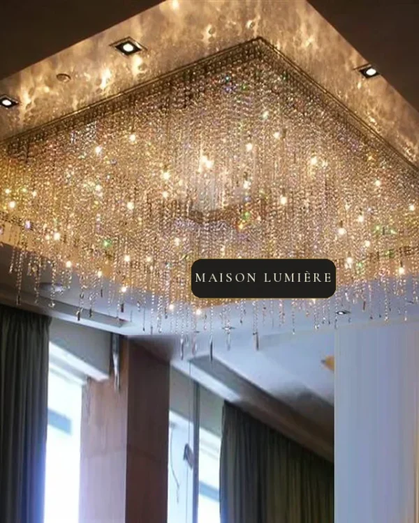 Prélude Crystal Grand Chandelier, 59" in polished chrome