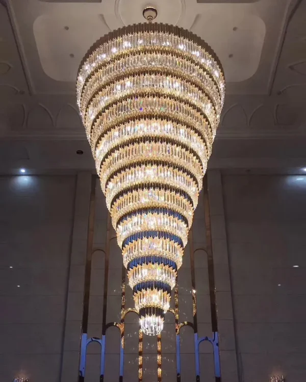 Rhapsodie Crystal Grand Chandelier, 59" in gold