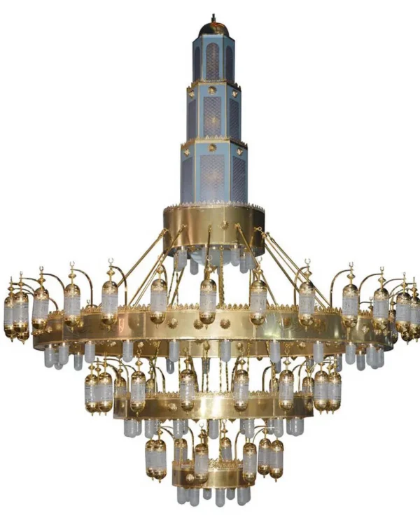Splendeur Glass 126-Light Grand Chandelier, 197" in gold