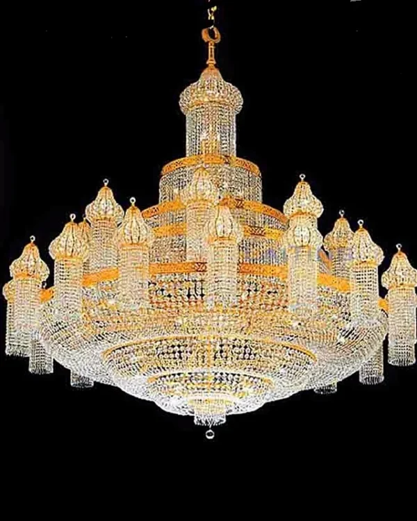 Tiare Crystal Grand Chandelier, 96" in gold