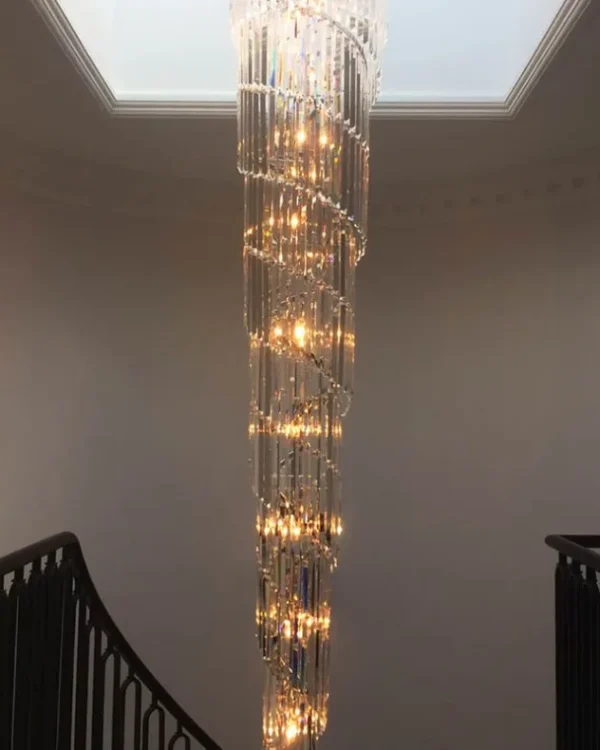 Élégance Crystal Grand Chandelier, 20" in polished chrome
