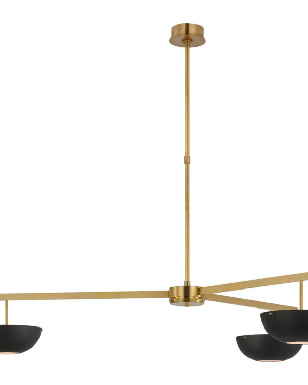 Doré Grand Chandelier, 54" in antique brass