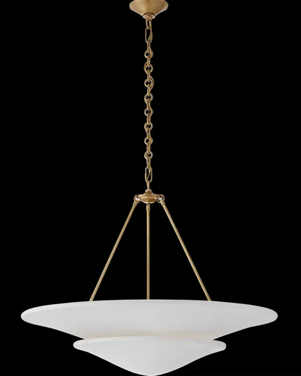Montparnasse Grand Chandelier, 32" in antique brass