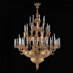 Rennes Brass Grand Chandelier, 71" in antique brass