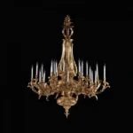 Rome Brass 24-Light Grand Chandelier, 71" × 94" H in Antique Brass in antique brass