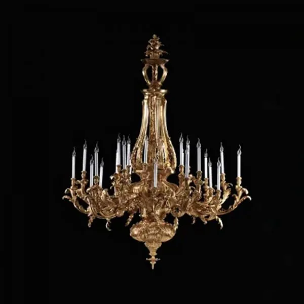 Rome Brass 24-Light Grand Chandelier, 71" × 94" H in Antique Brass in antique brass