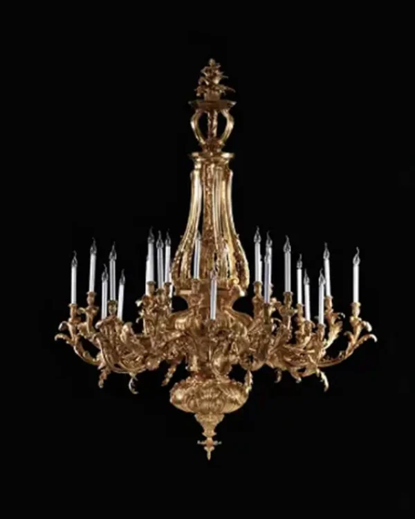 Rome Brass 24-Light Grand Chandelier II, 71" × 94" H in Antique Brass in antique brass