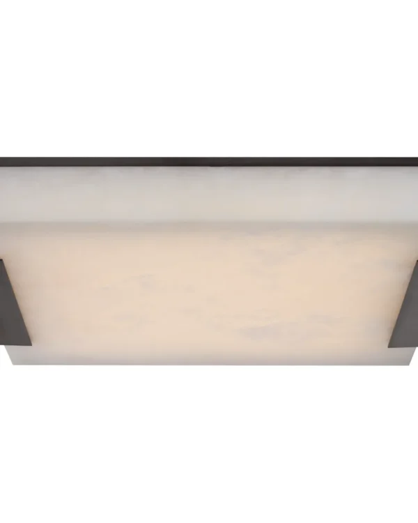 Laiton Alabaster Grand Chandelier, 18" in brass