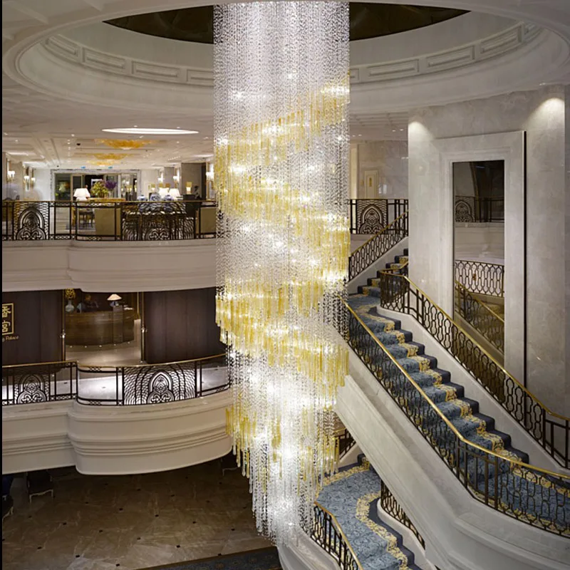 Axis Linear Crystal Grand Chandelier, 39" in polished chrome