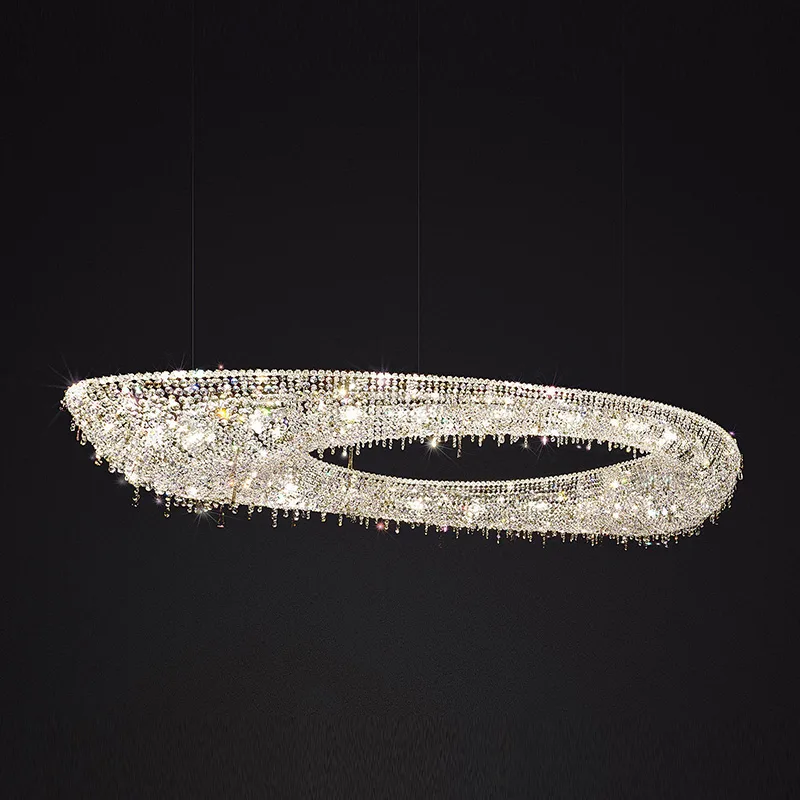 Bastide Crystal Grand Chandelier, 30" in polished chrome