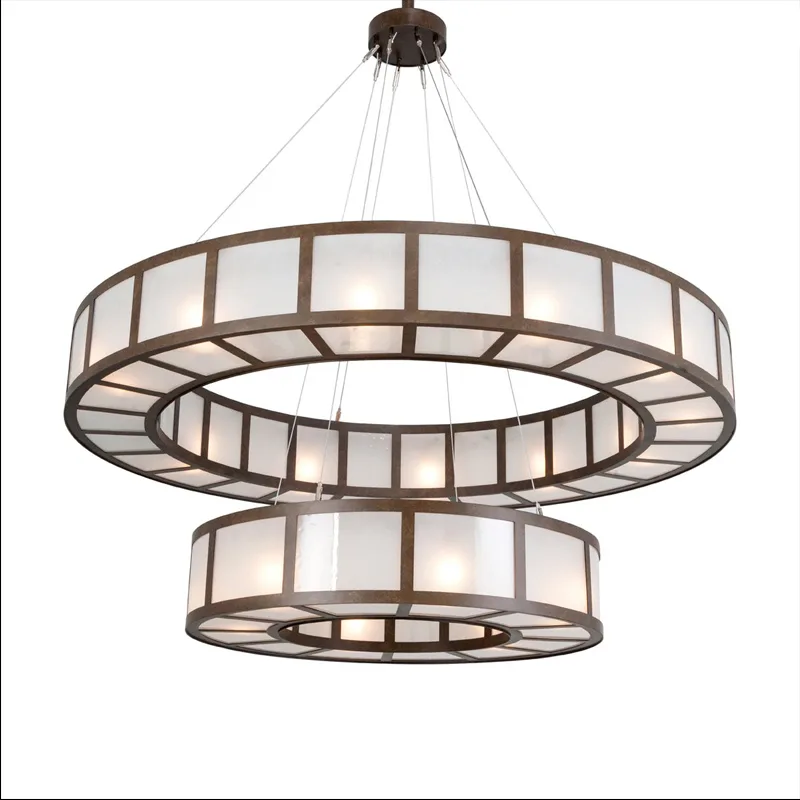 Comète Round Grand Chandelier, 60" in bronze