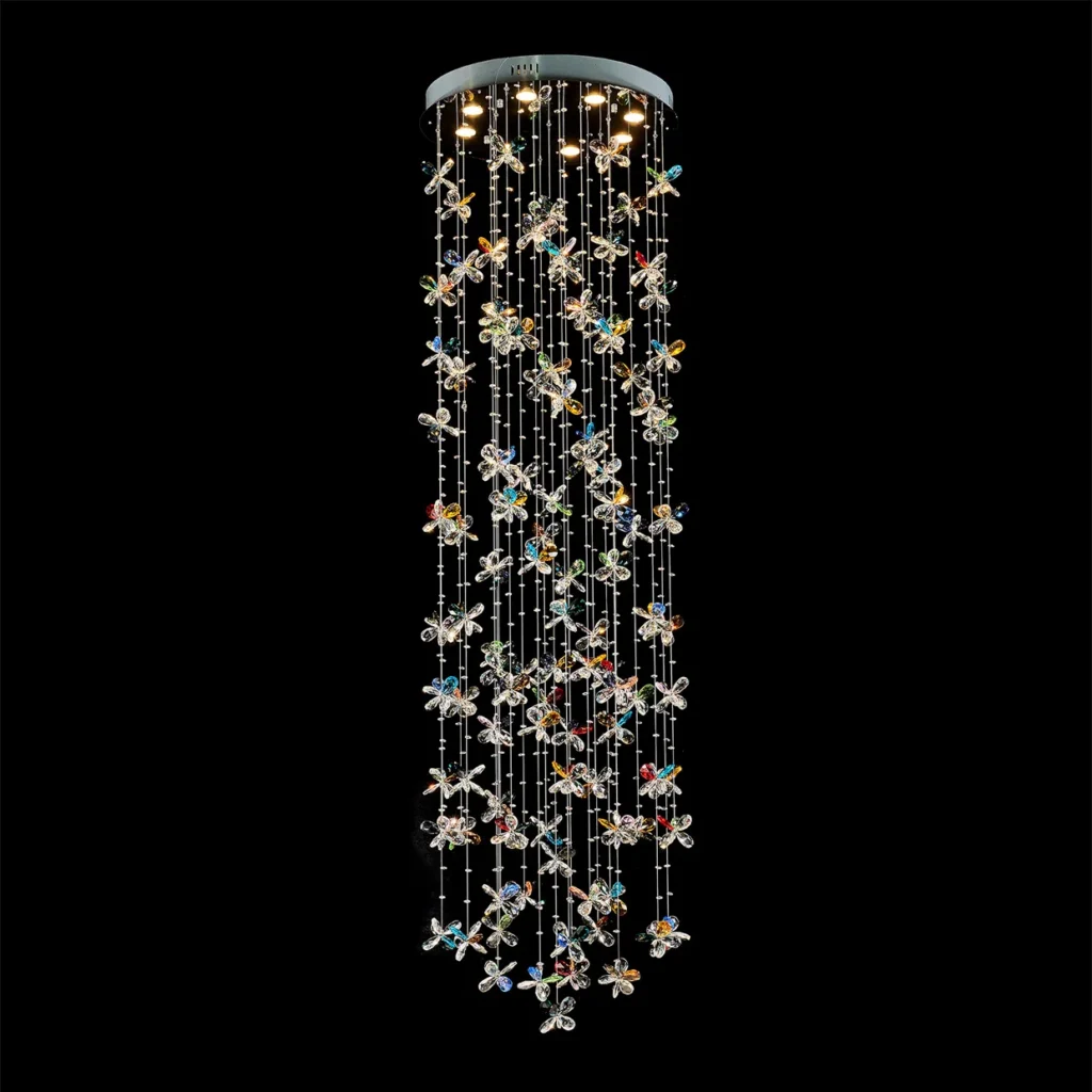Diadème Crystal Grand Chandelier, 24" in polished chrome