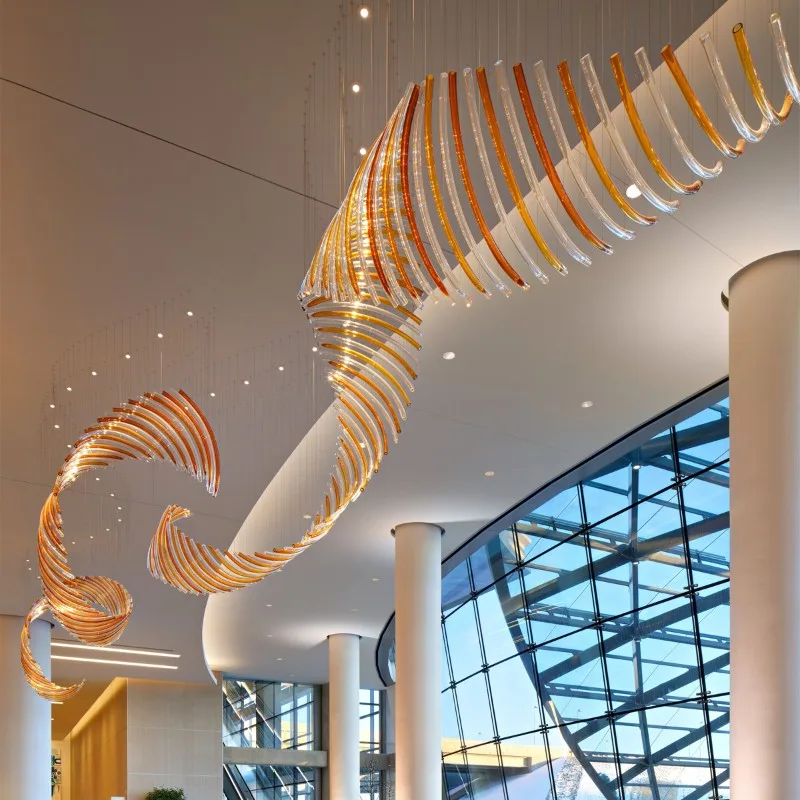 Installed chandelier