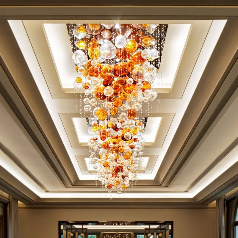 Corail Globe Crystal Grand Chandelier, 31" in polished chrome