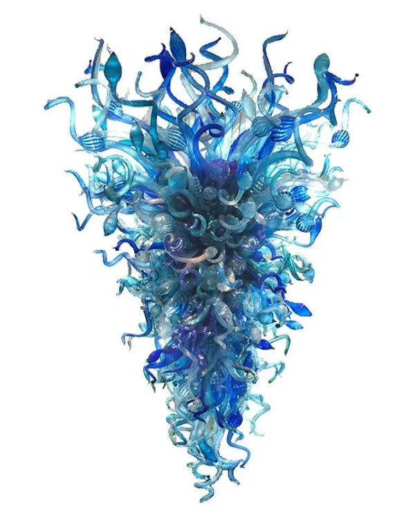 Monet Glass Grand Chandelier, 32" in polished chrome
