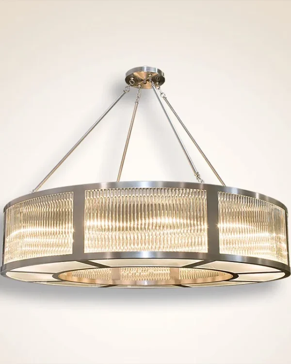 Scintille Globe Glass Grand Chandelier, 72" in nickel